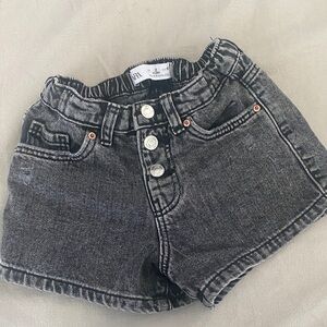 Zara Black Denim Kids Shorts